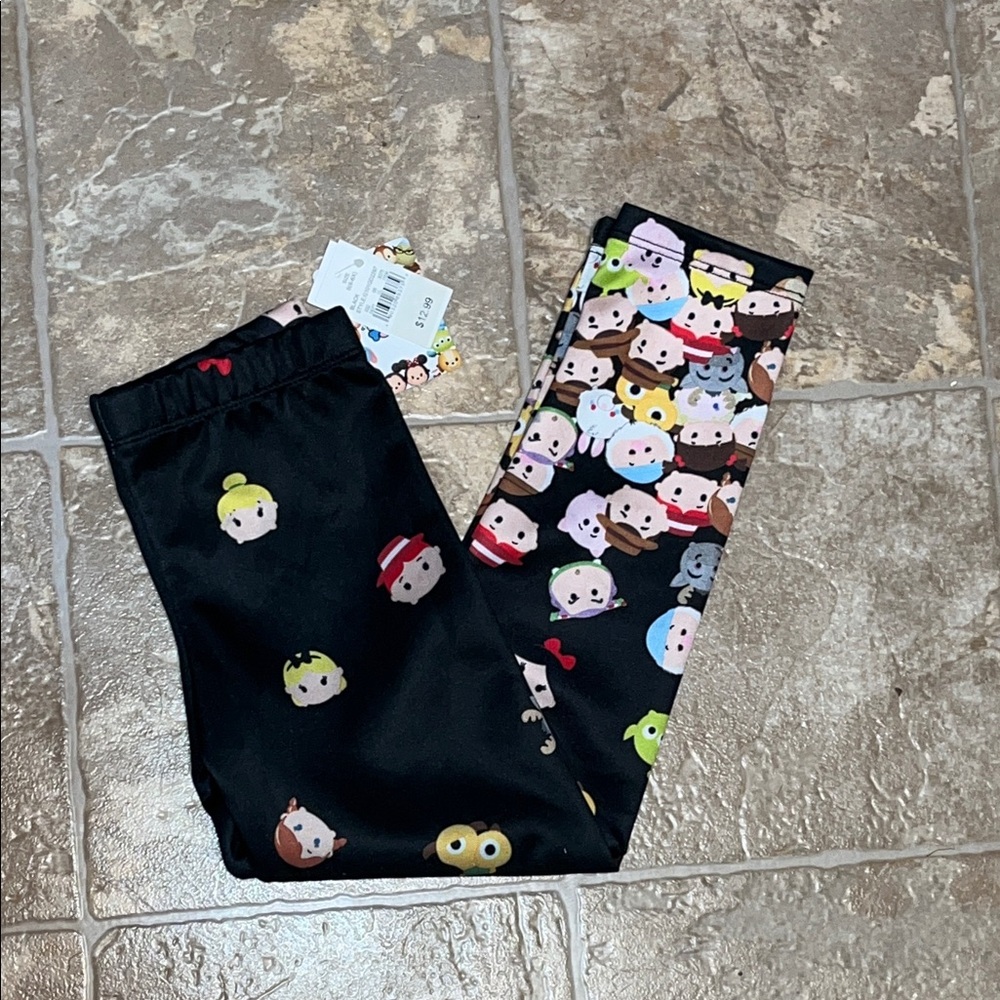 NWT Disney Tsum Tsum Black Leggings